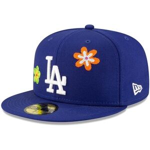 New Era Royal Los Angeles Dodgers Chain Stitch Floral 59FIFTY - Fitted Hat